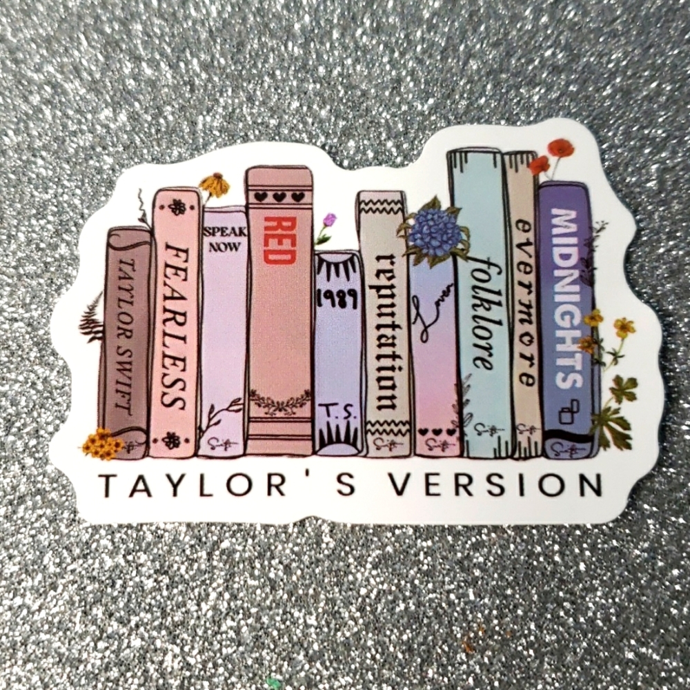 10/$10 Taylor Swift Waterproof Sticker book flowers